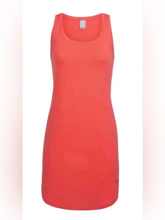 Icebreaker Yanni Cool-Lite Mini Tank Dress In Poppi Red - Picture 4 of 11